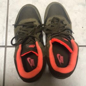 Army green and pink Nike’s